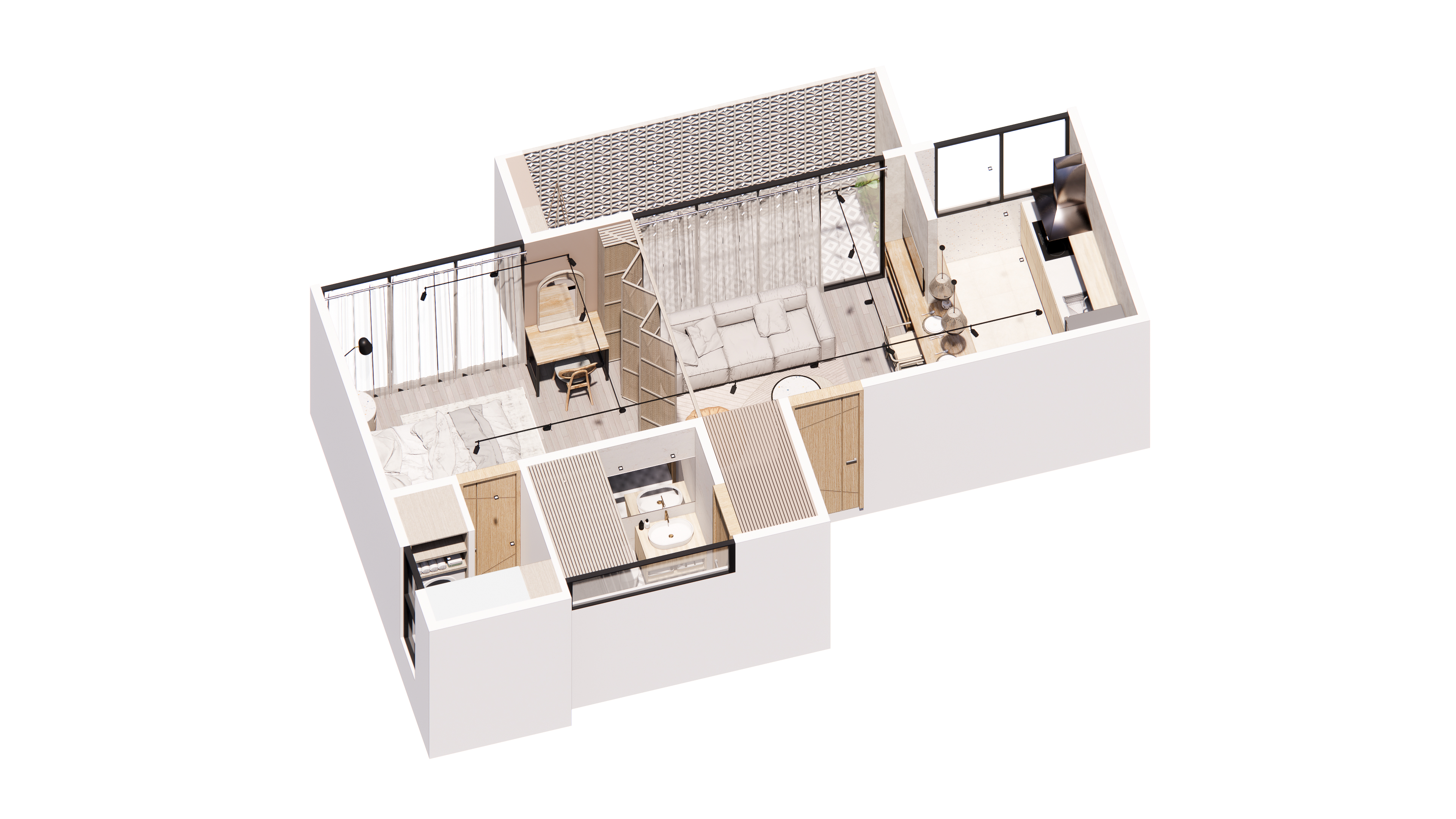 CoLiving Room 室内设计丨Alexandra Ulloque-8