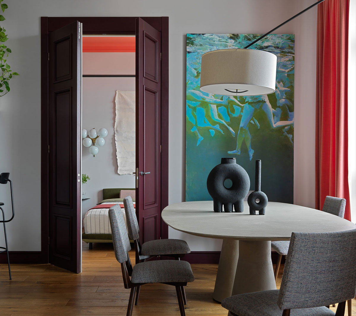 莫斯科设计师大胆用色打造活力家居-1