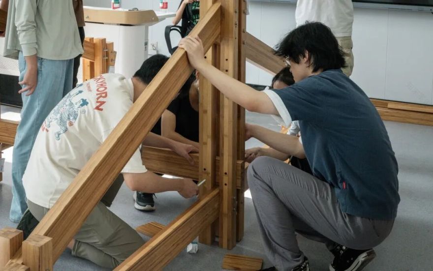 建城实践|2025年暑期工业竹搭建工作营浦口校区实验工坊自建活动成果展示-55