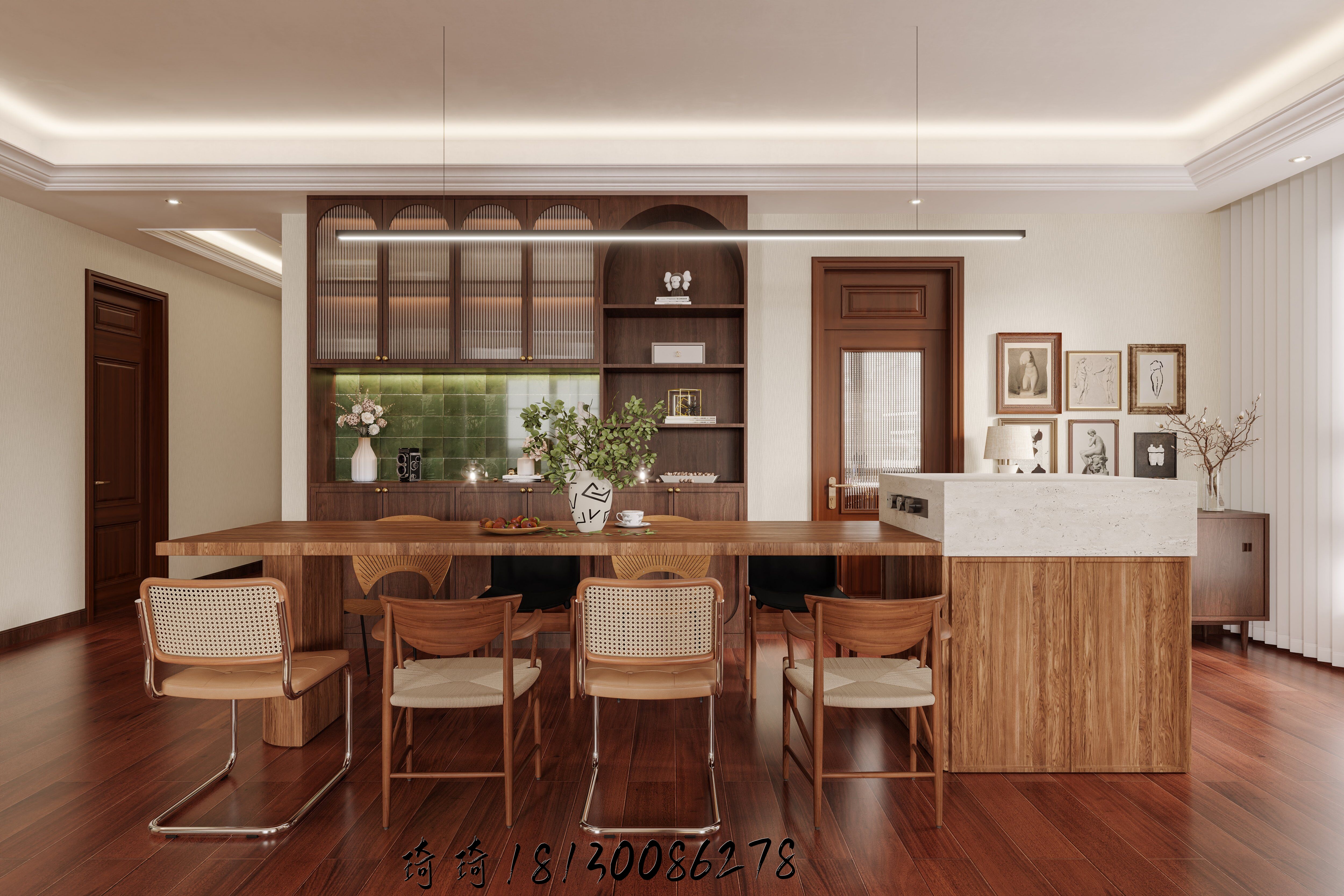 星夜公司 | 木质元素主导 打造雅致别墅居住空间与庭院-4