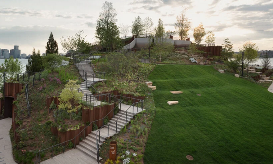 纽约水上公园“Little Island”丨美国纽约丨Heatherwick Studio-11