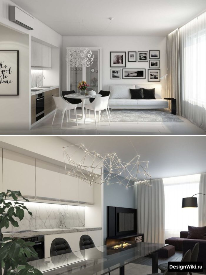 厨房与客厅一体化设计案例-116