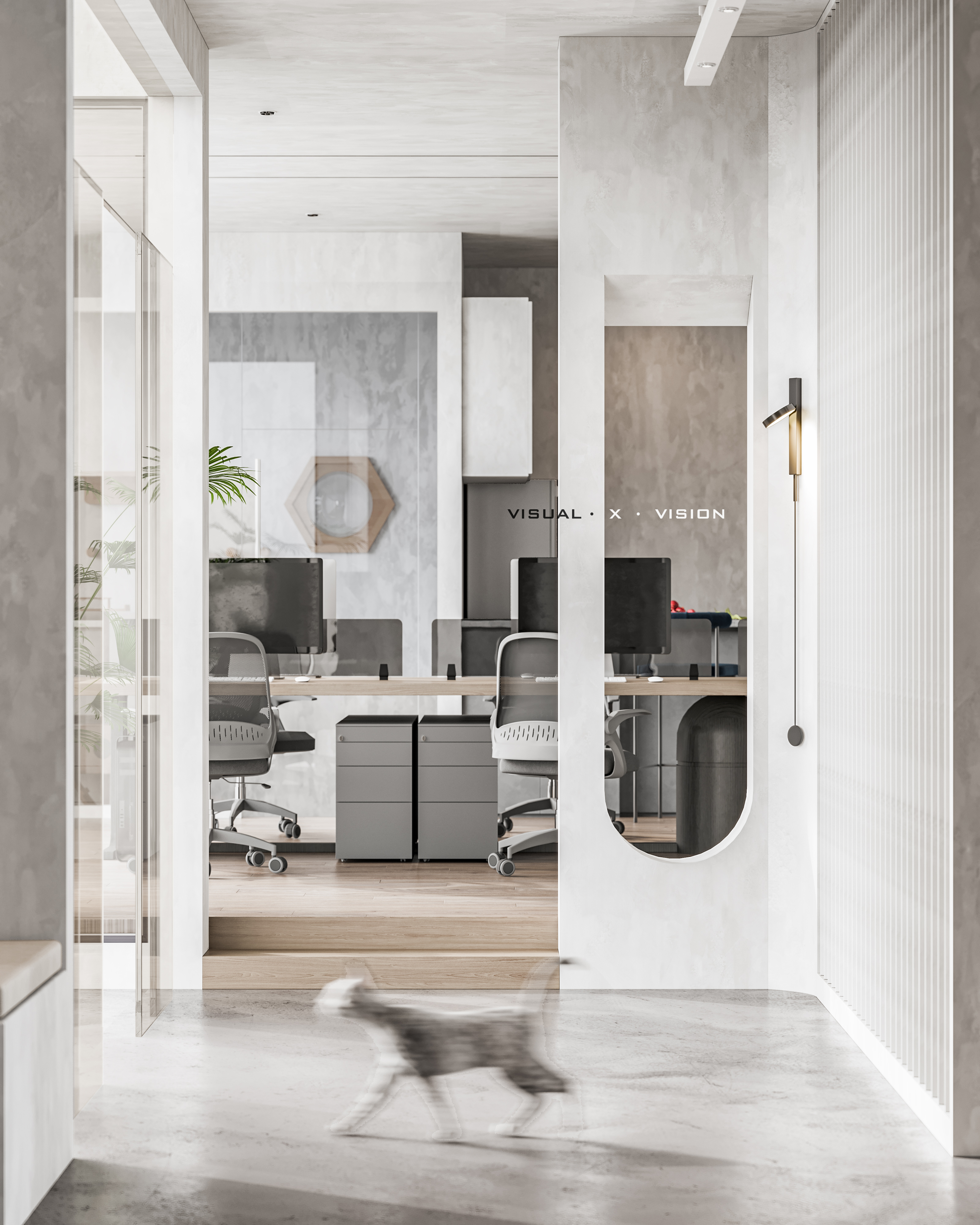 简约办公室设计，3Dmax2018 打造舒适空间-5