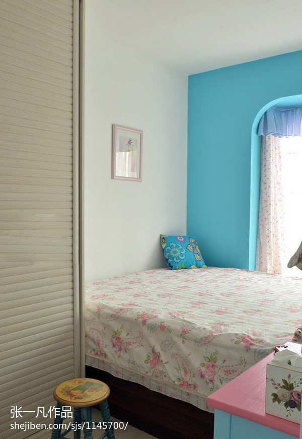 13万元二居79平米装修案例  俩个人的地中海婚房 温馨设计-14