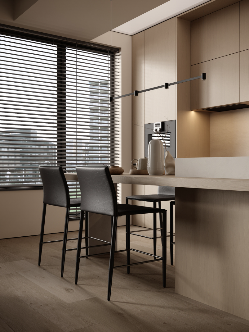 86㎡ 极简原木 温馨住宅-4