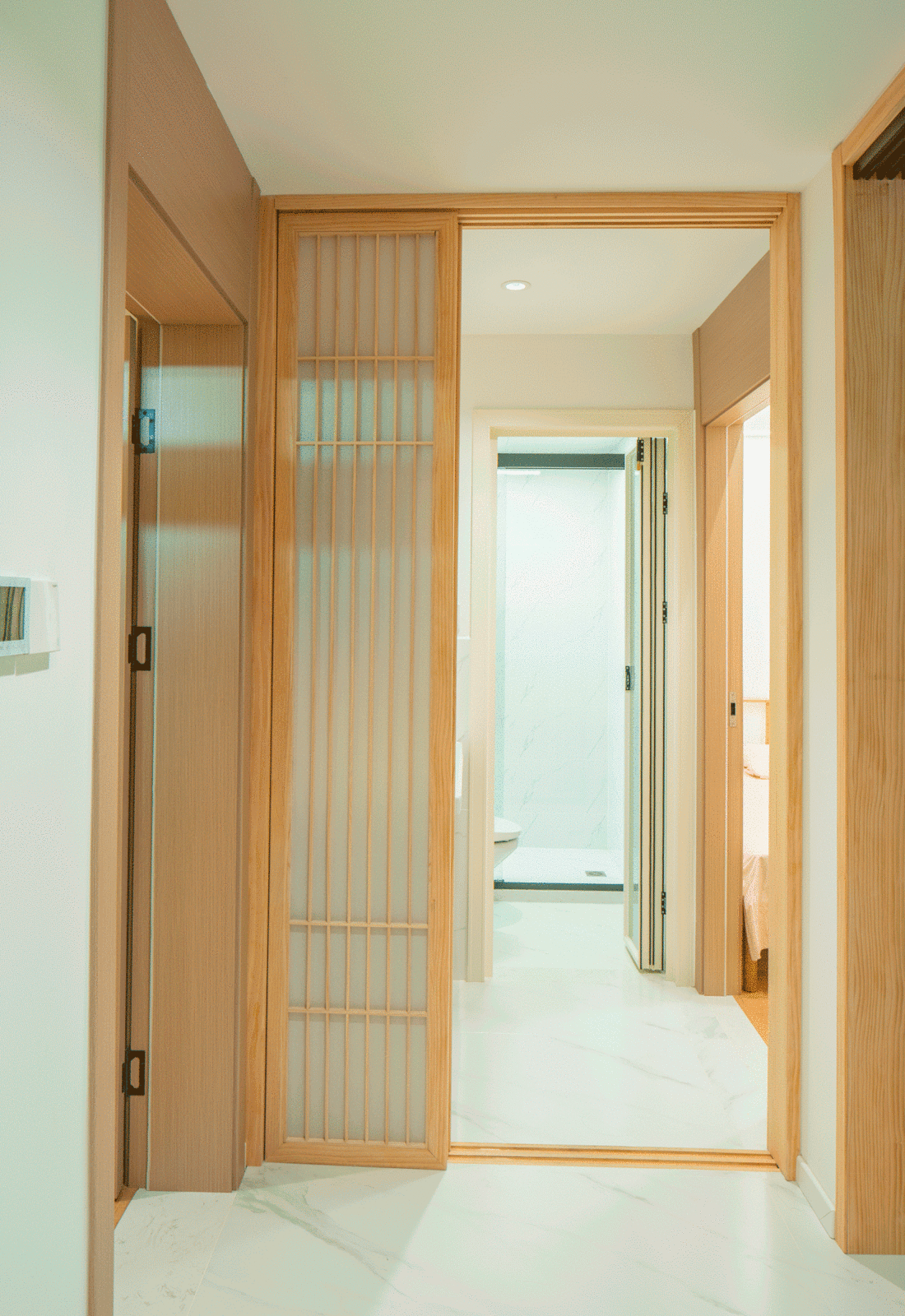 日式原木风超强收纳 140m²婚房设计-10