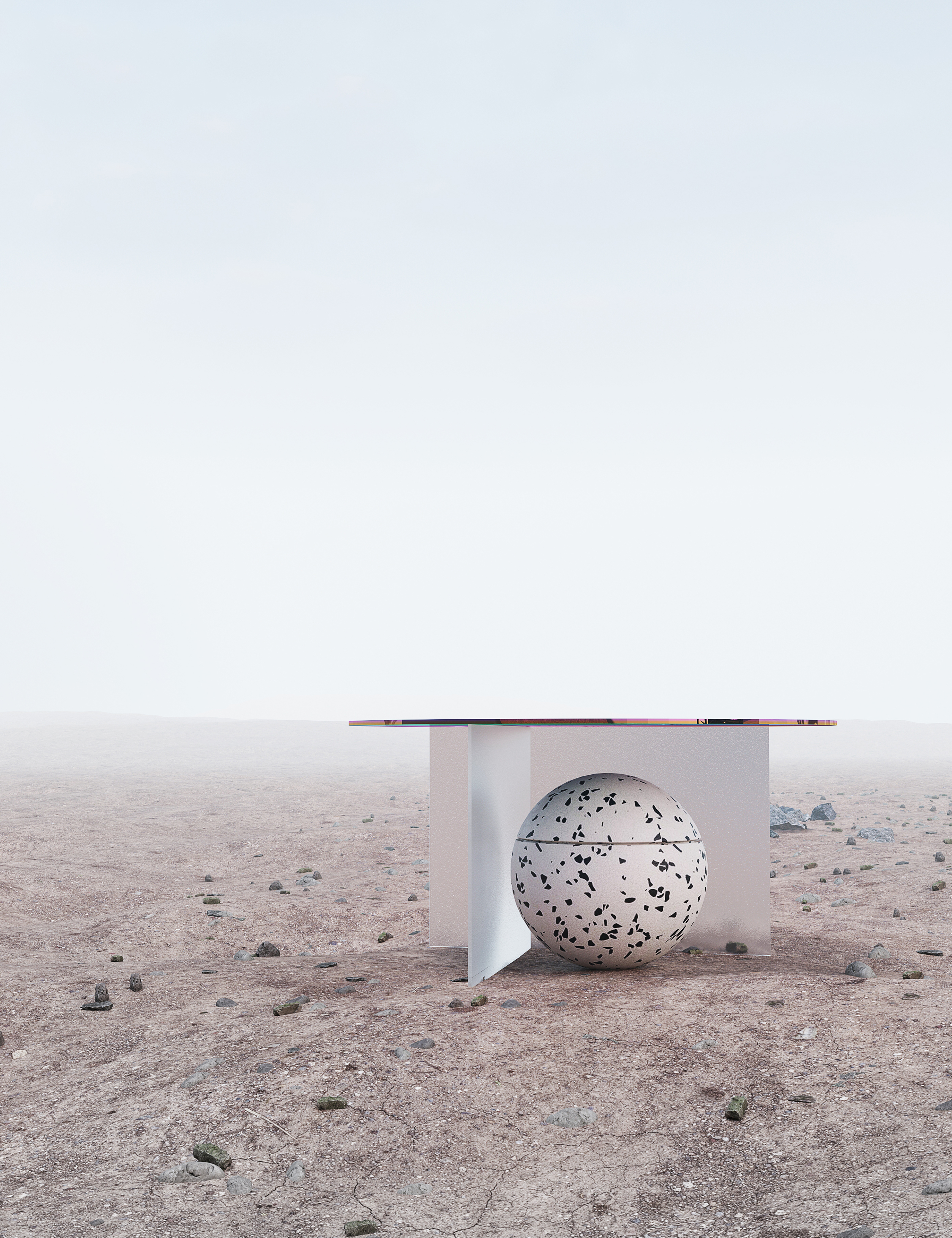 A table with love for space.-1