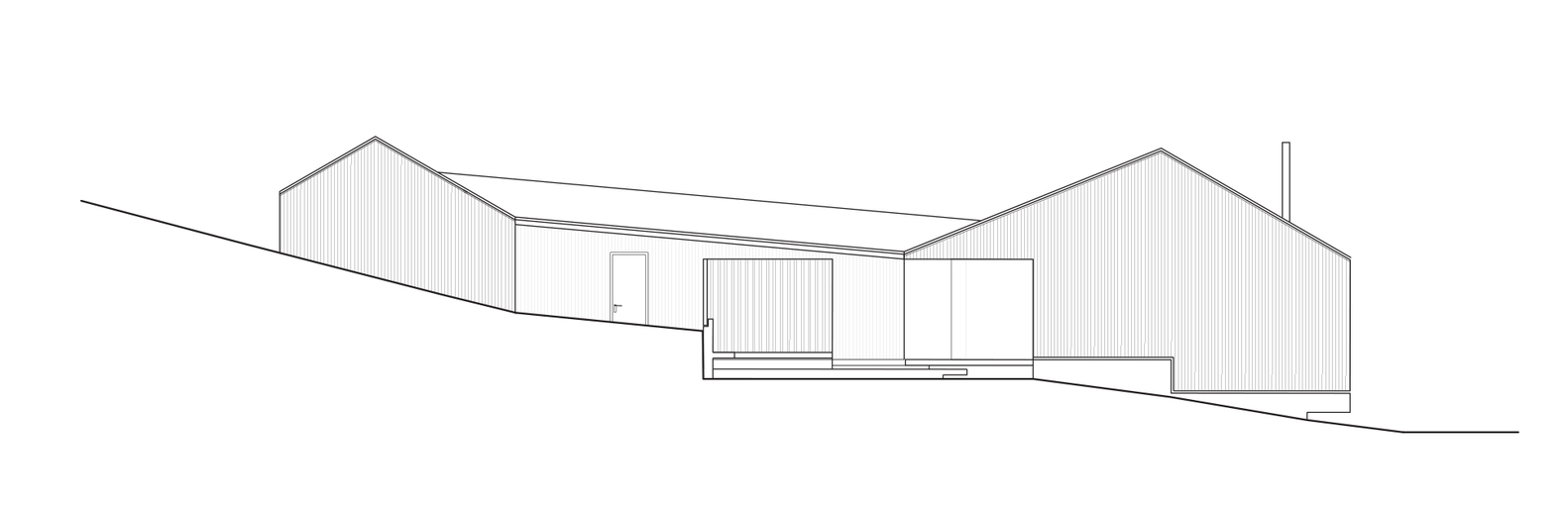 极地黑色木屋，融入大自然的冬季景观-60