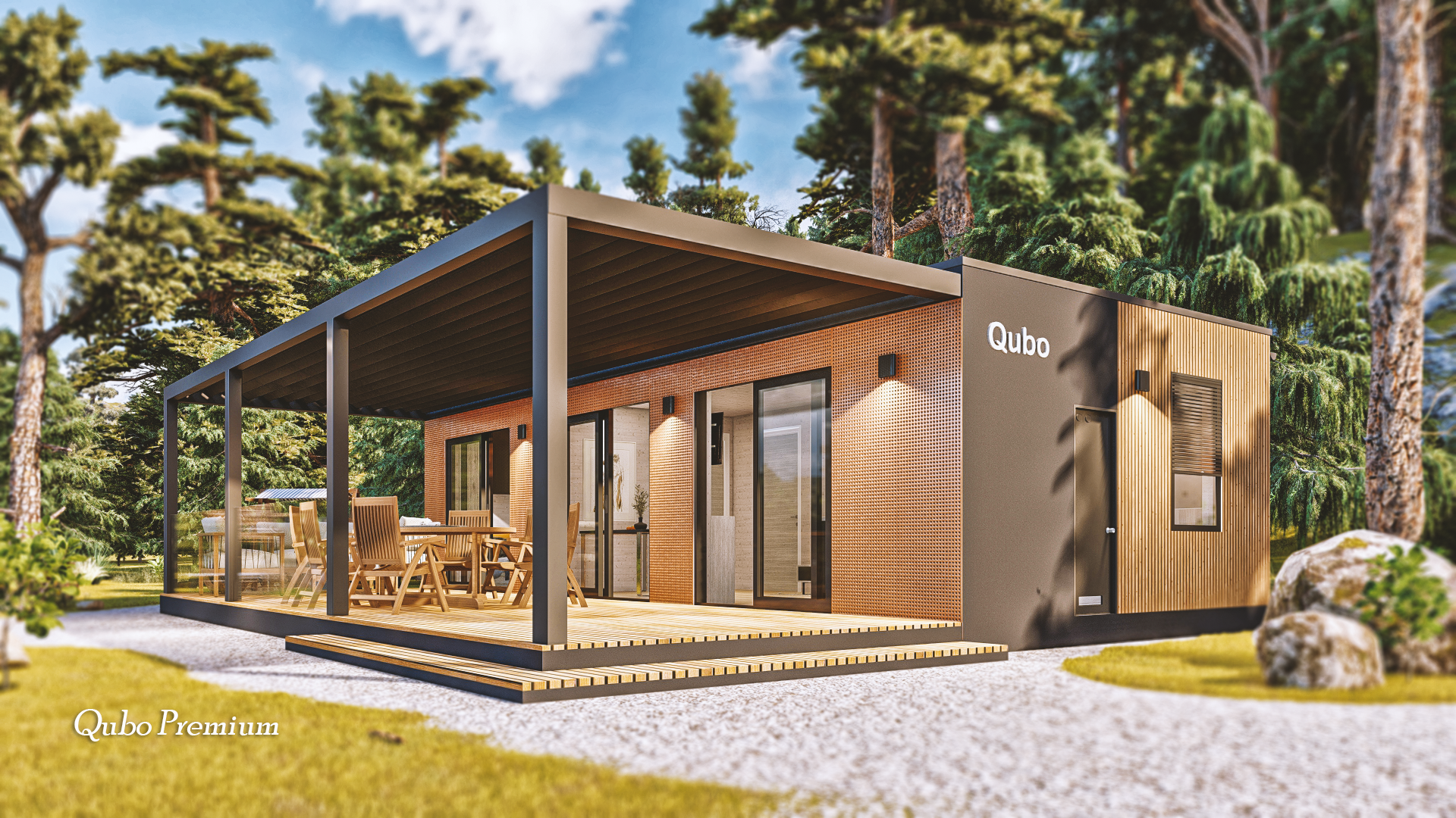 Qubo, Mobilne Hiše, 3D model, Design & Visualization-27