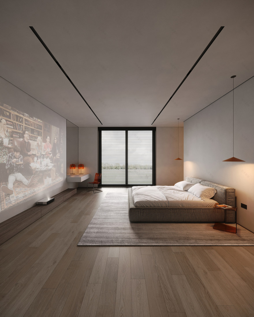 橙色色调卧室-1