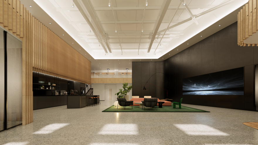 精品总部办公空间设计 前厅空间-4