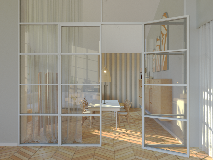 带阳台的阳光房-9