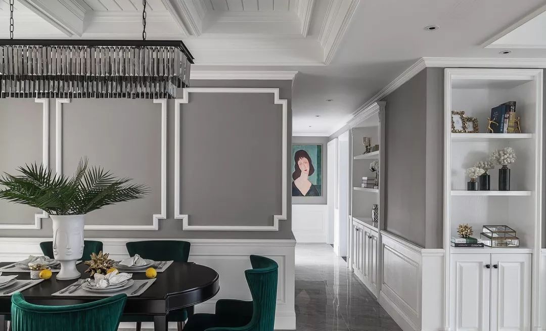 140㎡高级灰轻奢美式五室两厅-15