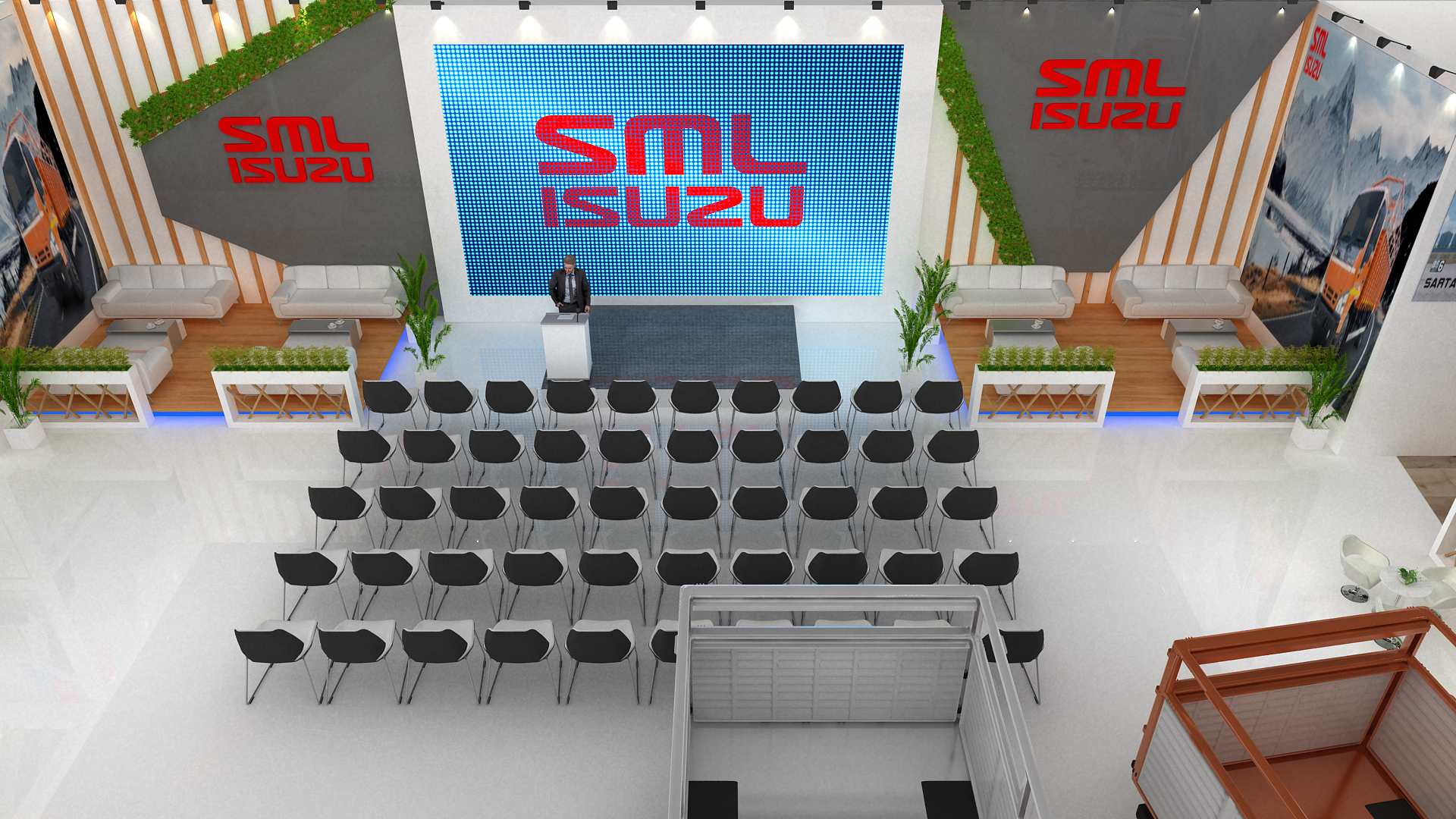 SML SUZU 504 SQM (AUTO EXPO SHOW 2023) BOOTH DESIGN-5