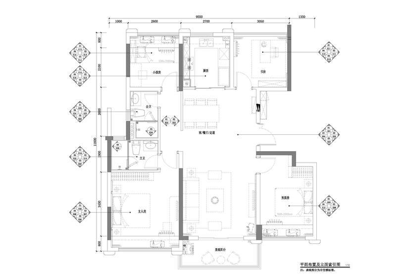 佛山龙光自在城D户型样板房-21