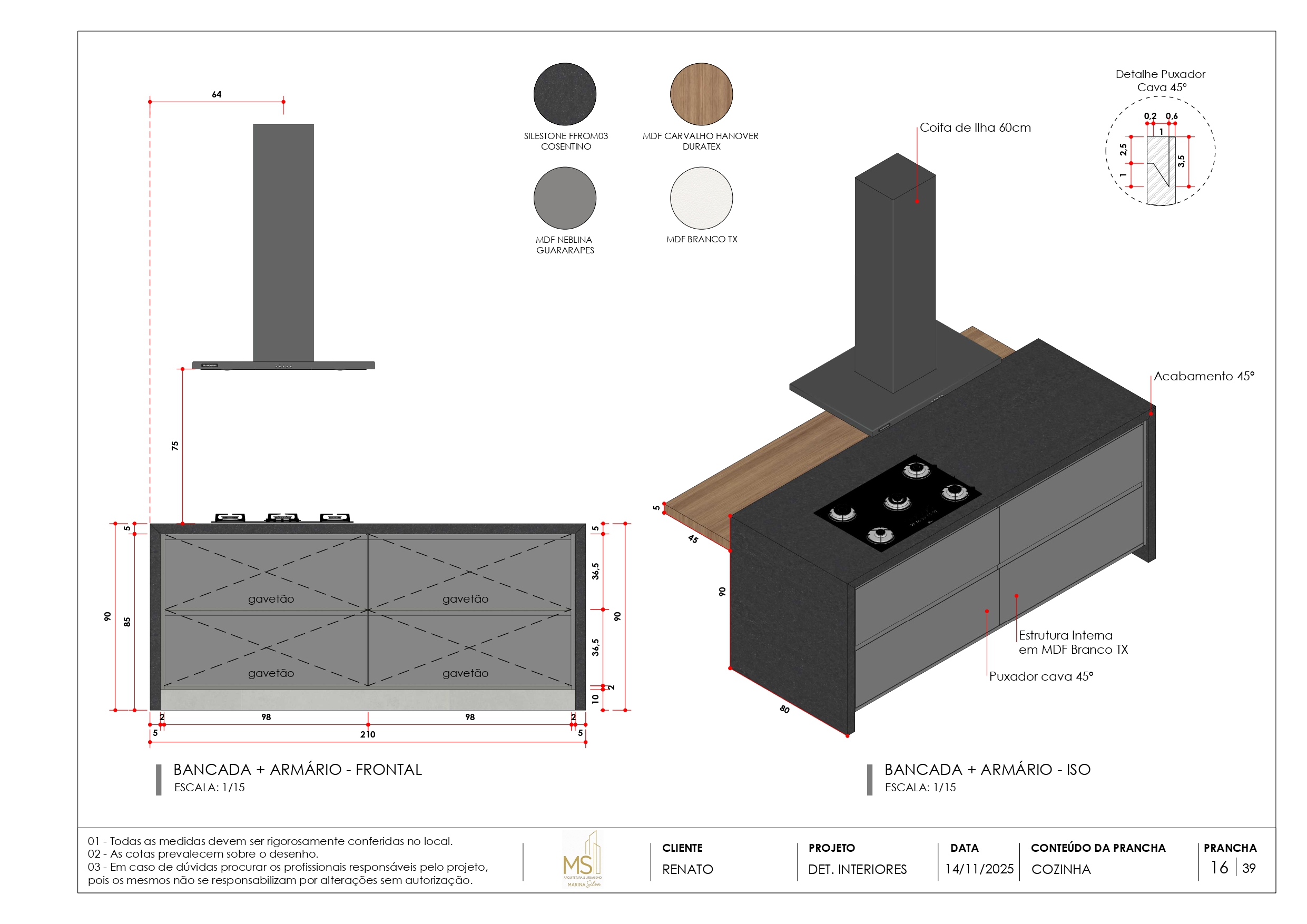 DETALHAMENTO DE INTERIORES CASA R-15