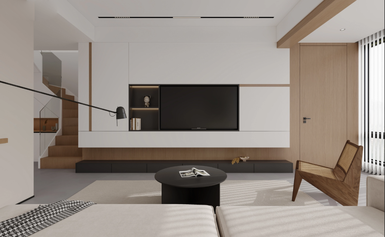 悬浮式电视背景墙设计-31