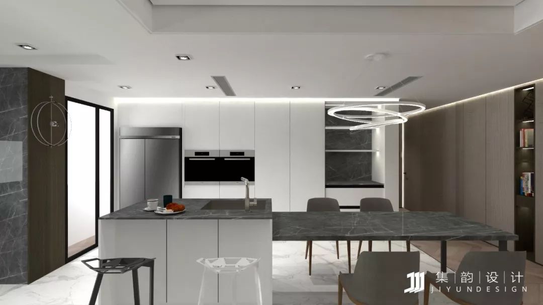 集韵设计|| 西安 160㎡现代简约之家,藏匿收纳空间的秘密-72