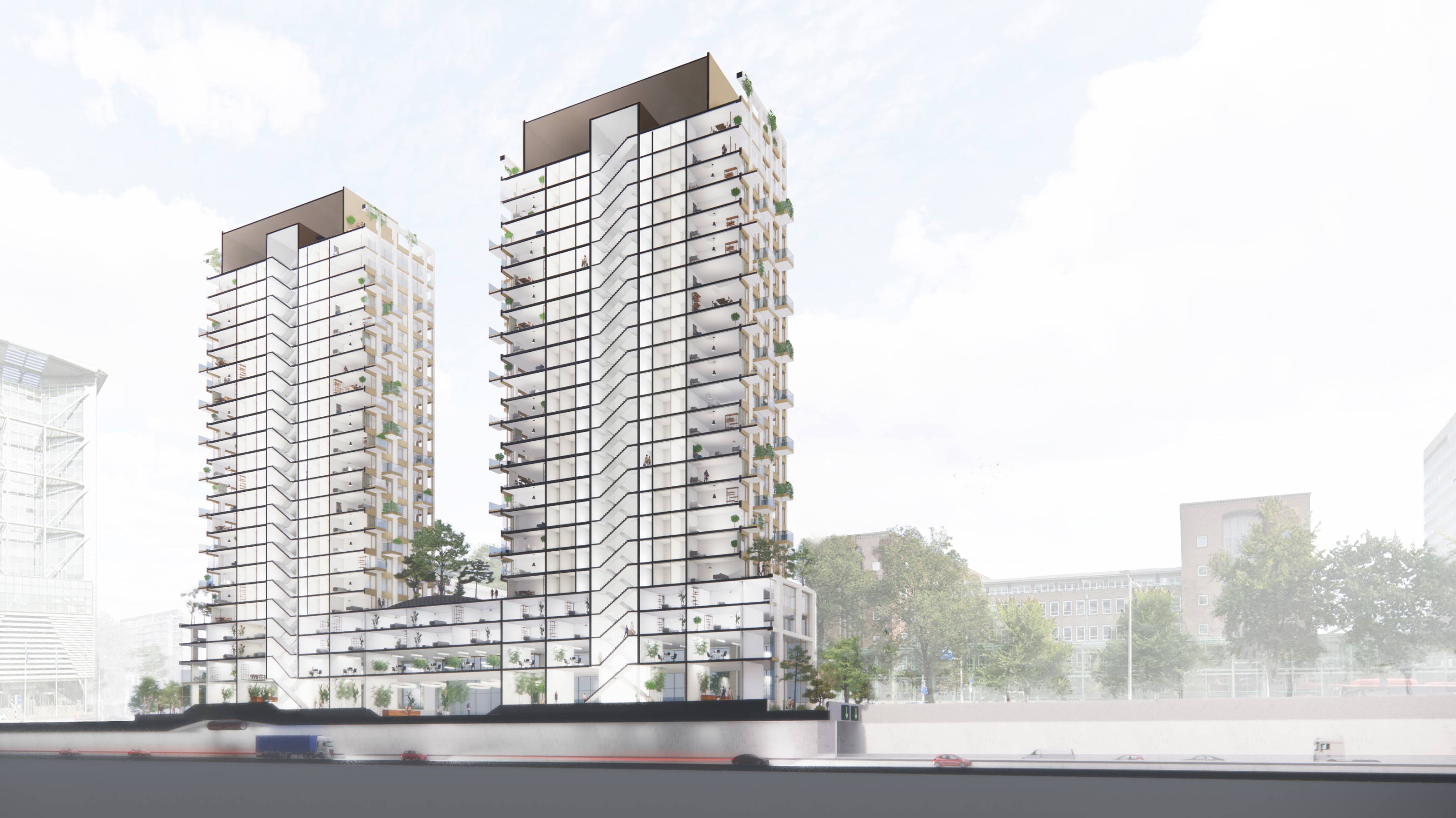 海牙 Vrijheidsplaats 住宅塔楼丨荷兰海牙丨EGM architects-20