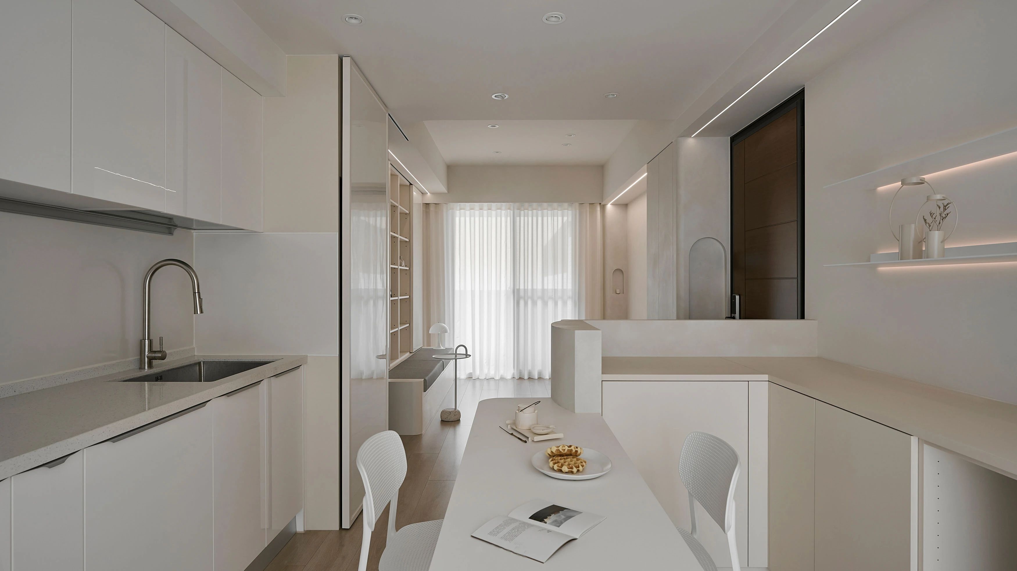 温润奶油风居家空间丨寓子设计-22