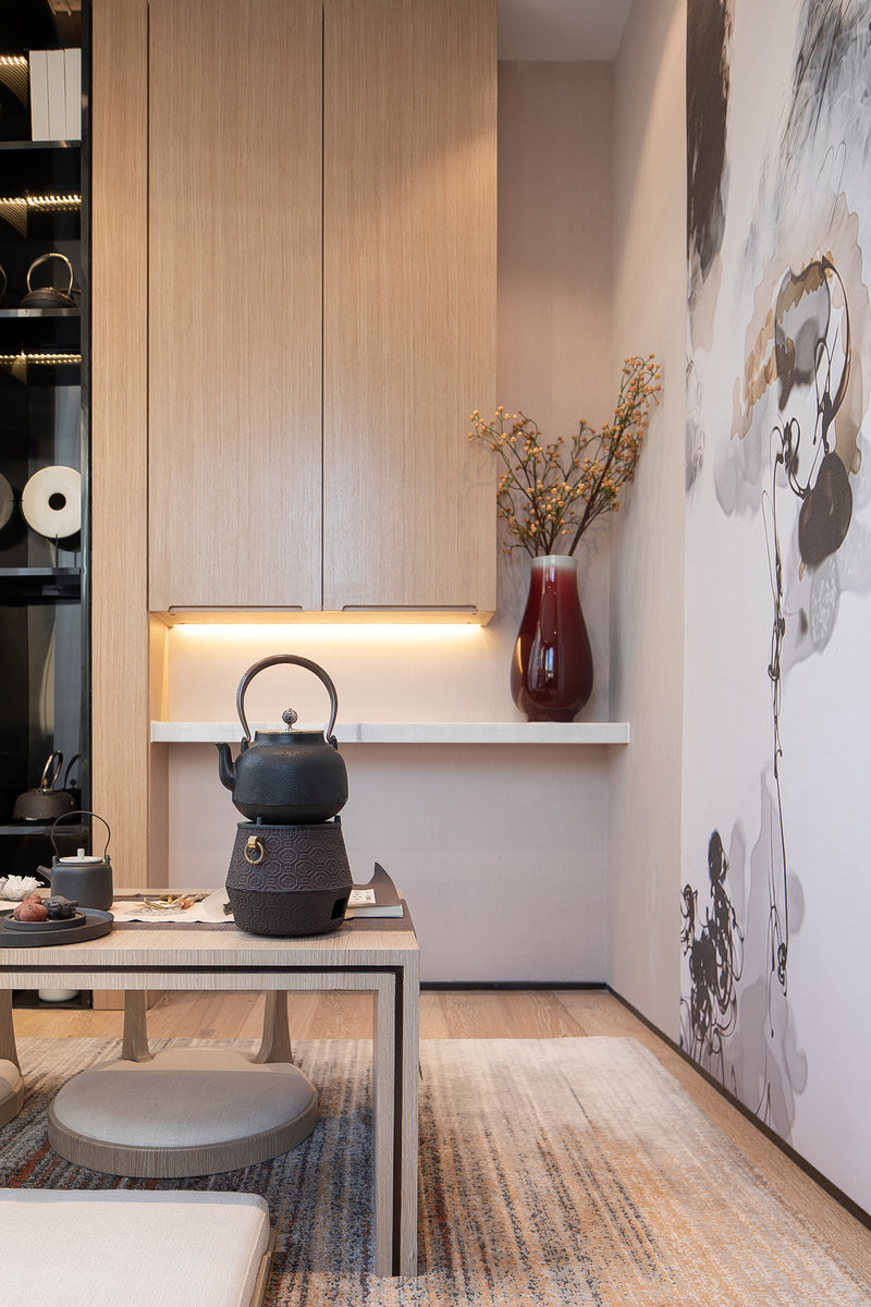 铁岭万达天玺-B户型样板间 | 禅境素雅，静思之美-7