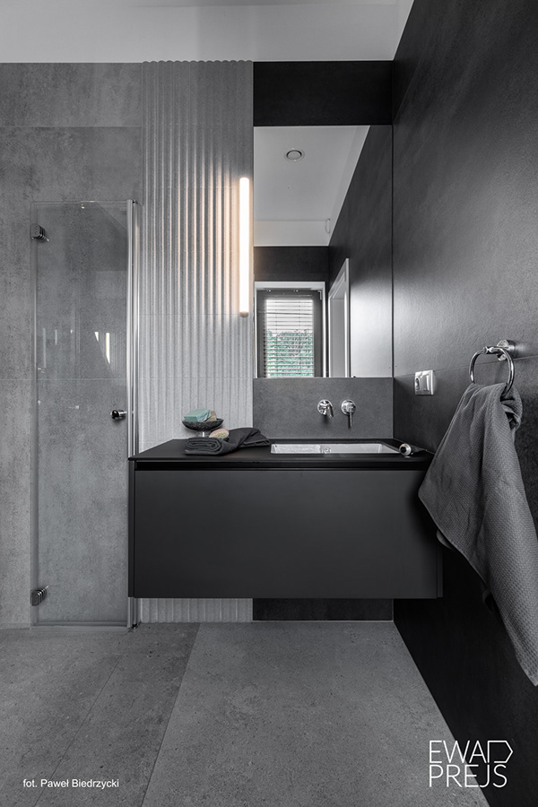 Interior in Mikołów - raw minimalism vs warm coziness-30