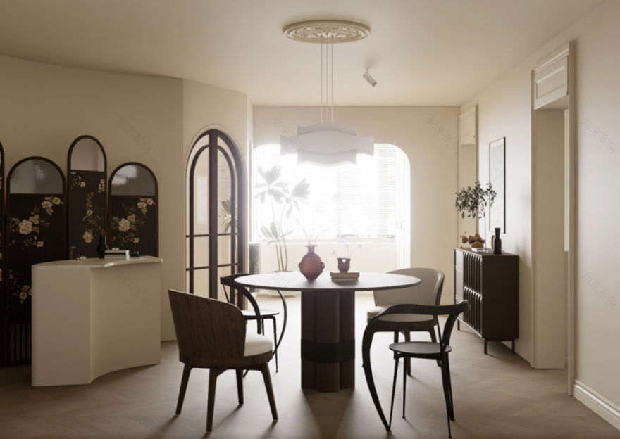 弧形改造,让78㎡小三居住出150㎡大平层既视感!-16