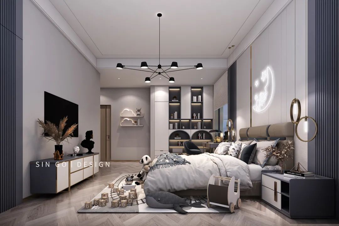 上海御湖香水湾轻奢别墅设计丨中国上海丨星杰国际设计-56