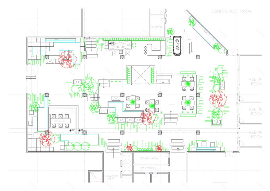 Office atrium landscape & showroom (Cairopolitan)-21