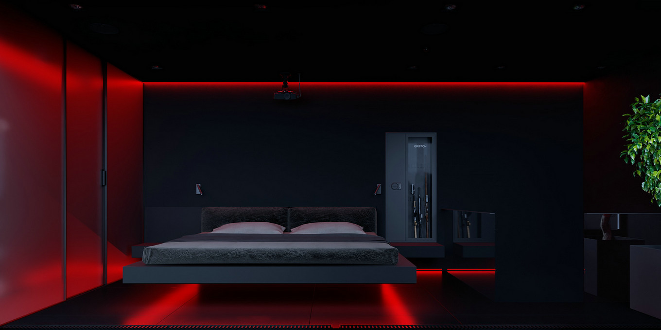 高级黑+工业风,帅气而个性的生活居所-54