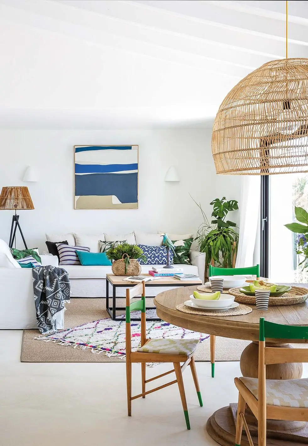 西班牙海景别墅的清新地中海风设计-2