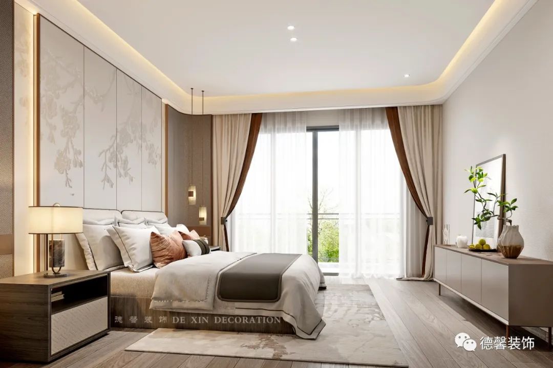 现代轻奢·两代人的温馨居所·峰湖御境别墅设计丨中国广州丨德馨装饰-38