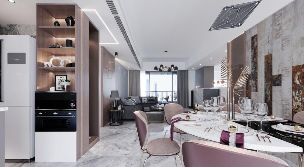 红而不灼·美式轻奢,演绎纯粹本质的温馨家居-9