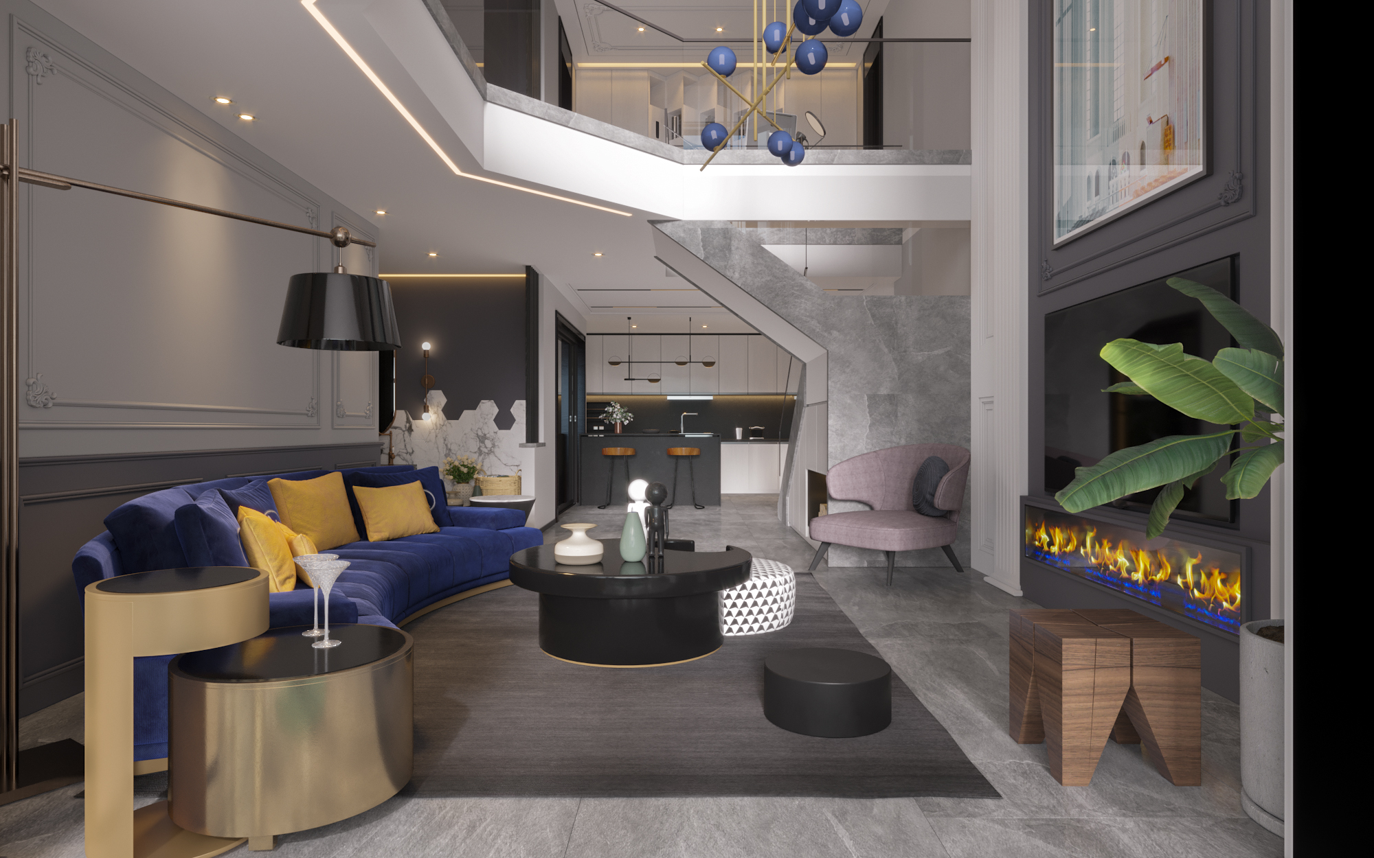 贵州凯里现代中式雅居，传统元素与时尚空间的完美融合-9