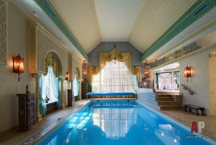 豪华古典风格带泳池别墅室内设计丨Михайлова Светлана（米哈伊洛娃·斯韦特兰娜）-31