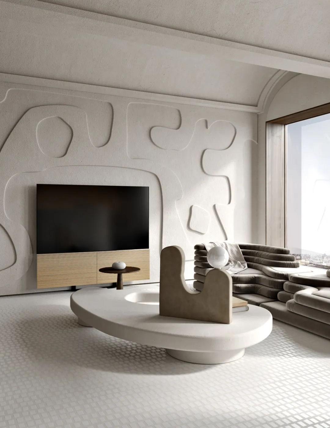 柔软的、弯曲的木材，赭色墙壁丨乌克兰基辅丨Tamara Batsmanova-4