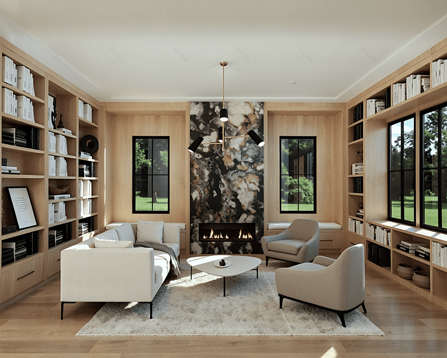 纽约汉普顿定制住宅室内设计项目丨美国纽约-8