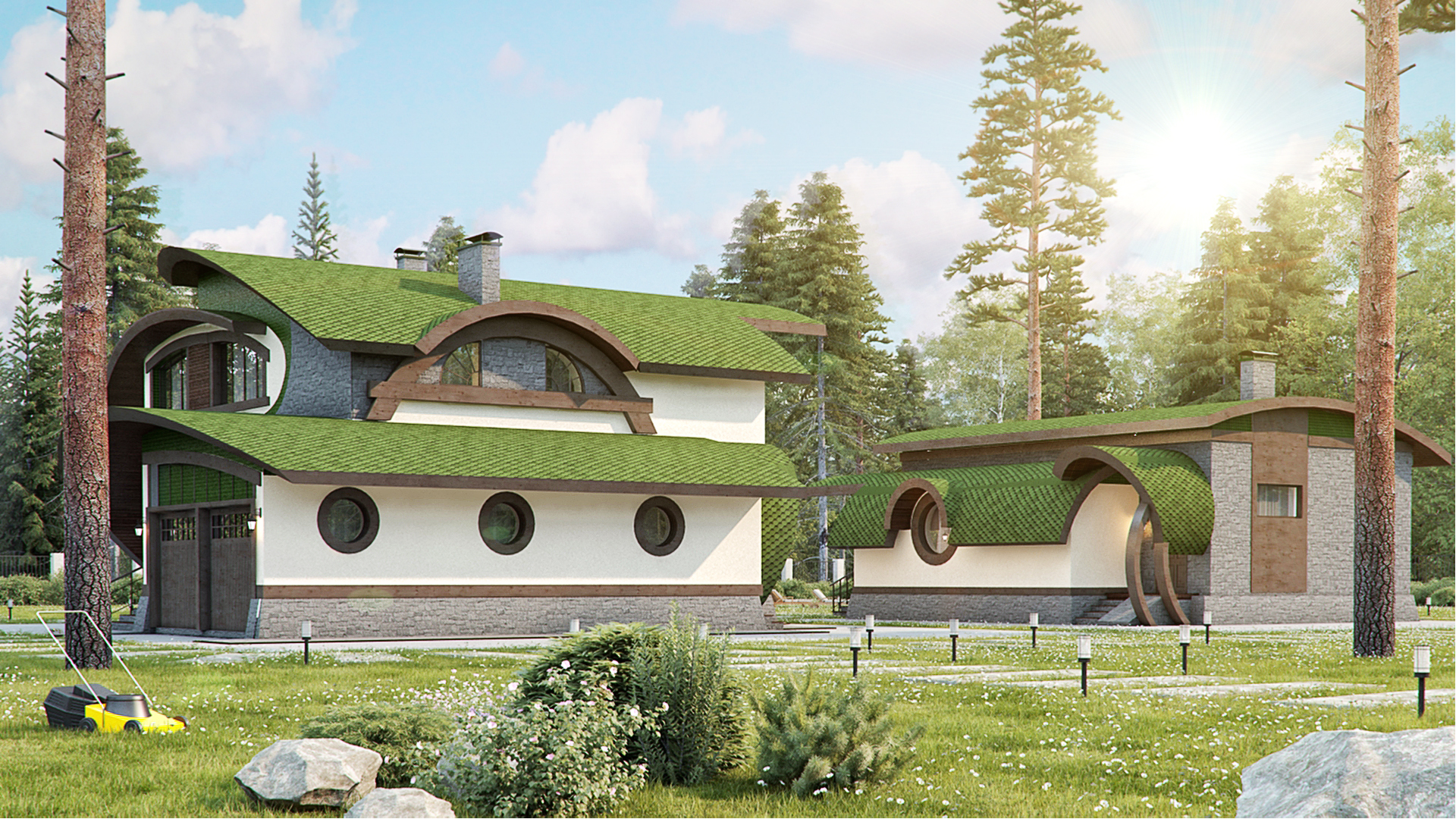 410㎡高科技风格别墅项目丨建筑设计事务所“АРКСИ”-16