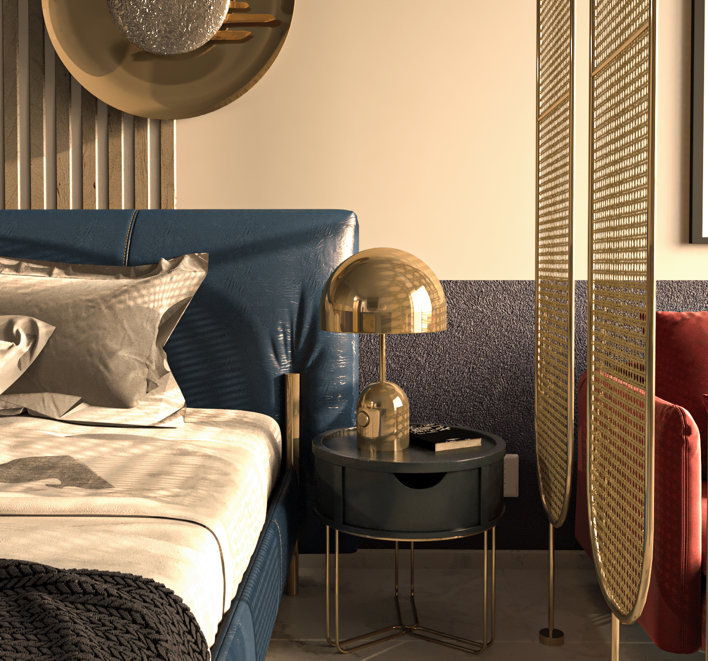 杜尔奈酒店的卧室-9