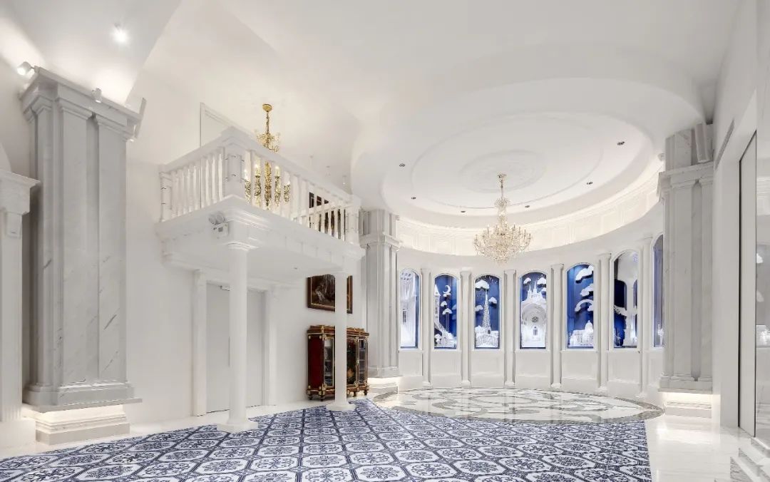 中法融合,青花瓷与纸艺的珠宝艺术廊-15