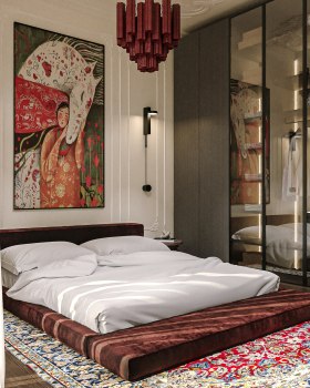 “Oriental Neo-Eclectic Bedroom”