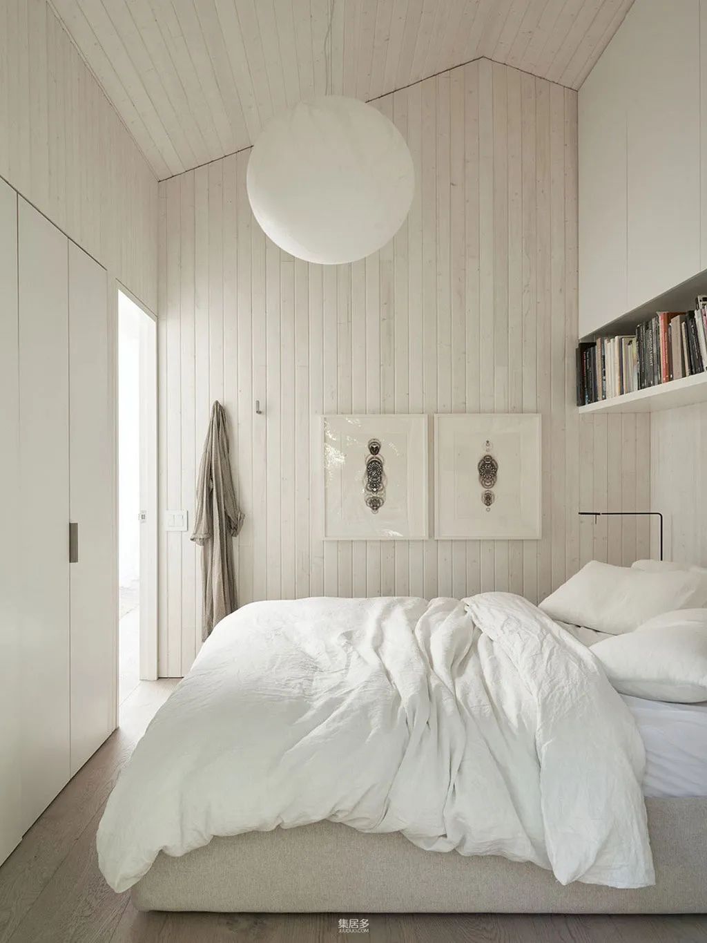 西雅图漂浮住宅 | 木质饰面与水景的完美融合-14