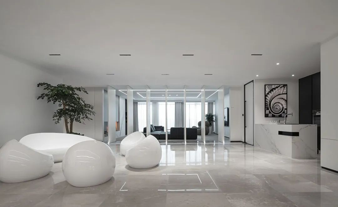星杰国际设计 | 黑白空间中的留白序幕-18