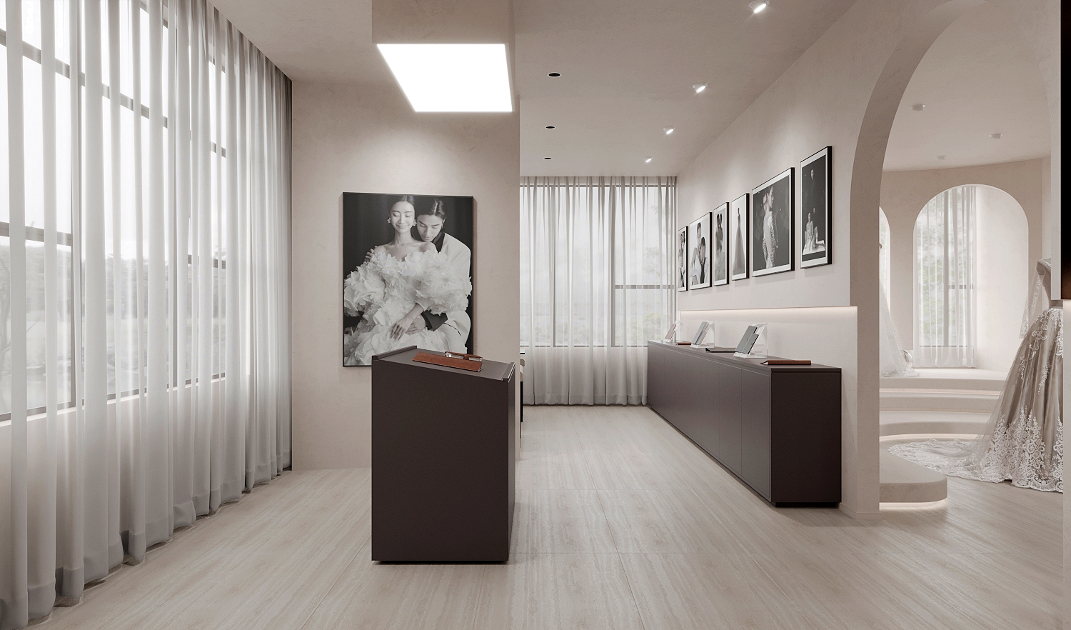轻奢风格设计的礼服馆-16