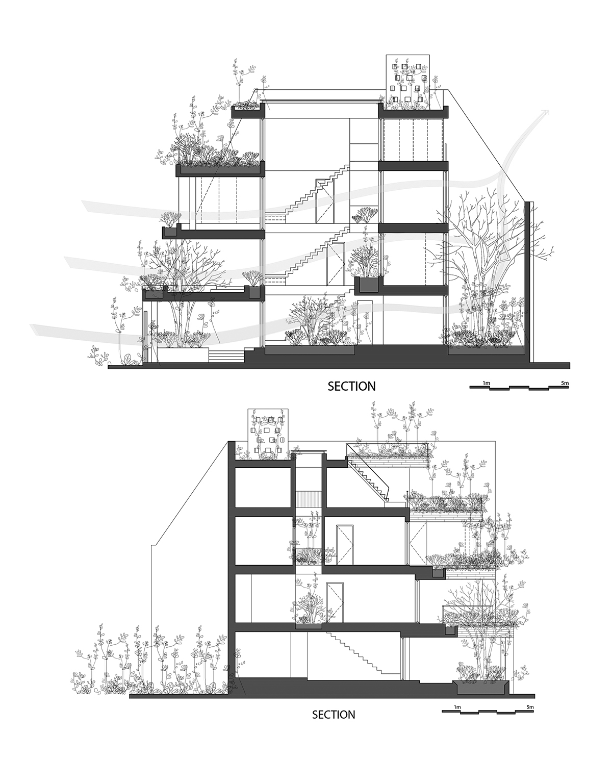 越南 V1 住宅 | 自然与人文交融的现代家庭空间-3