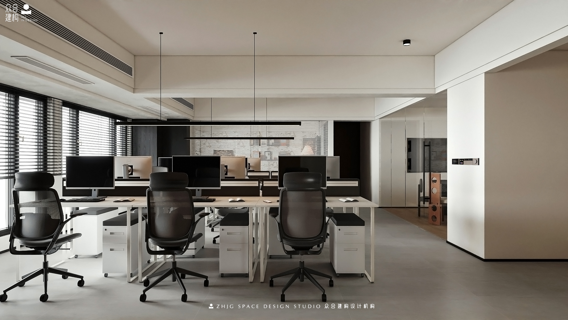 众合建构｜湘江峰汇办公室-2