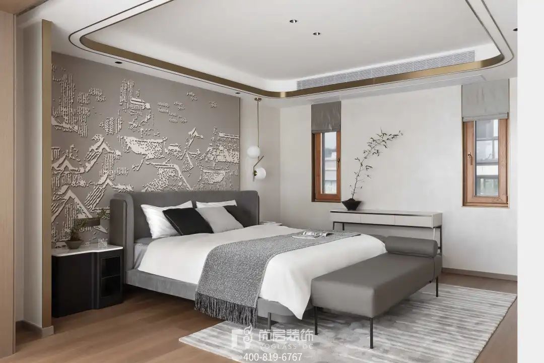 尚层装饰×合景映月台 | 380㎡新中式别墅设计，打造自然放松感-56