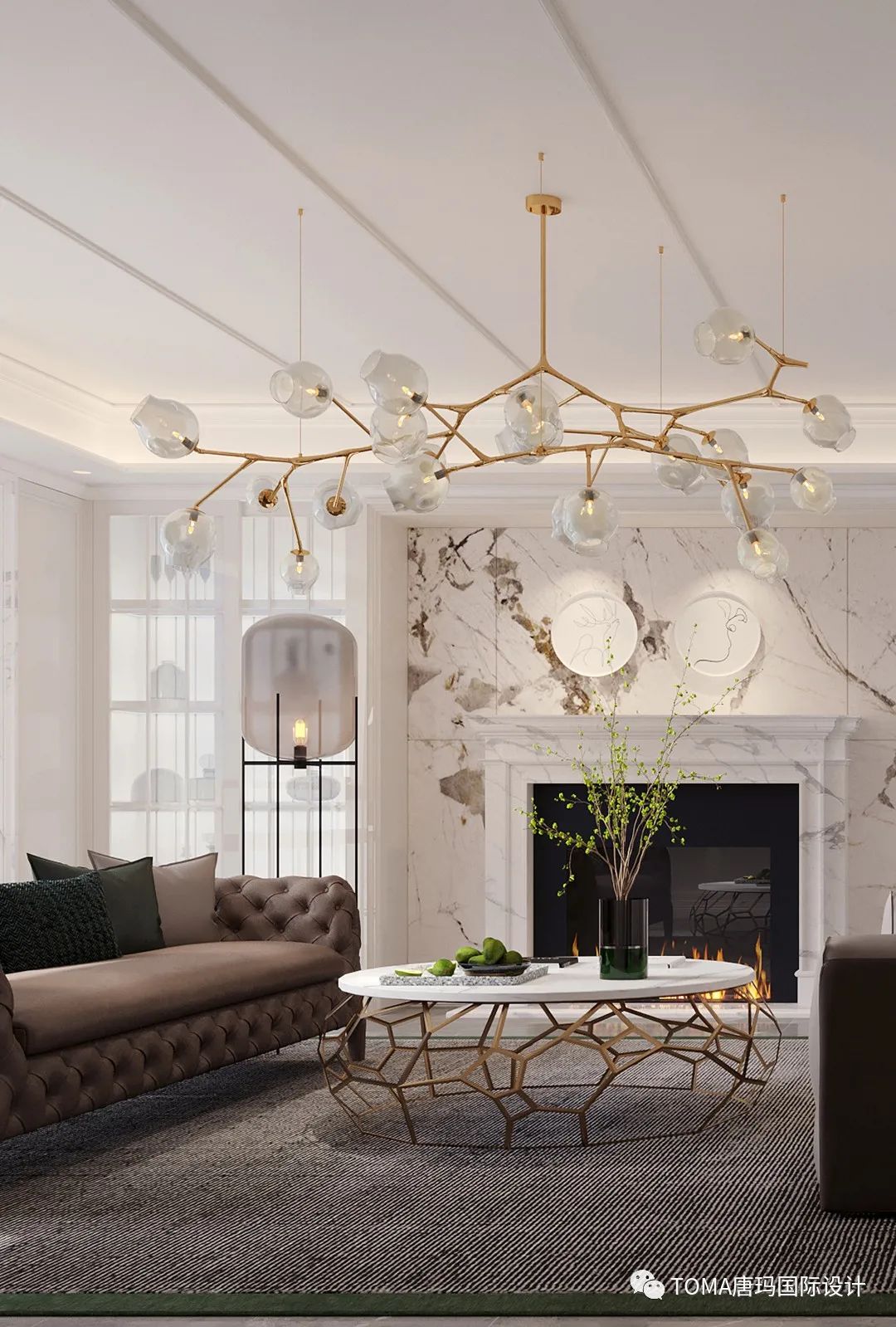 水晶湖郡 | 唐玛国际打造轻奢美式空间,生活如画,品味高雅-4