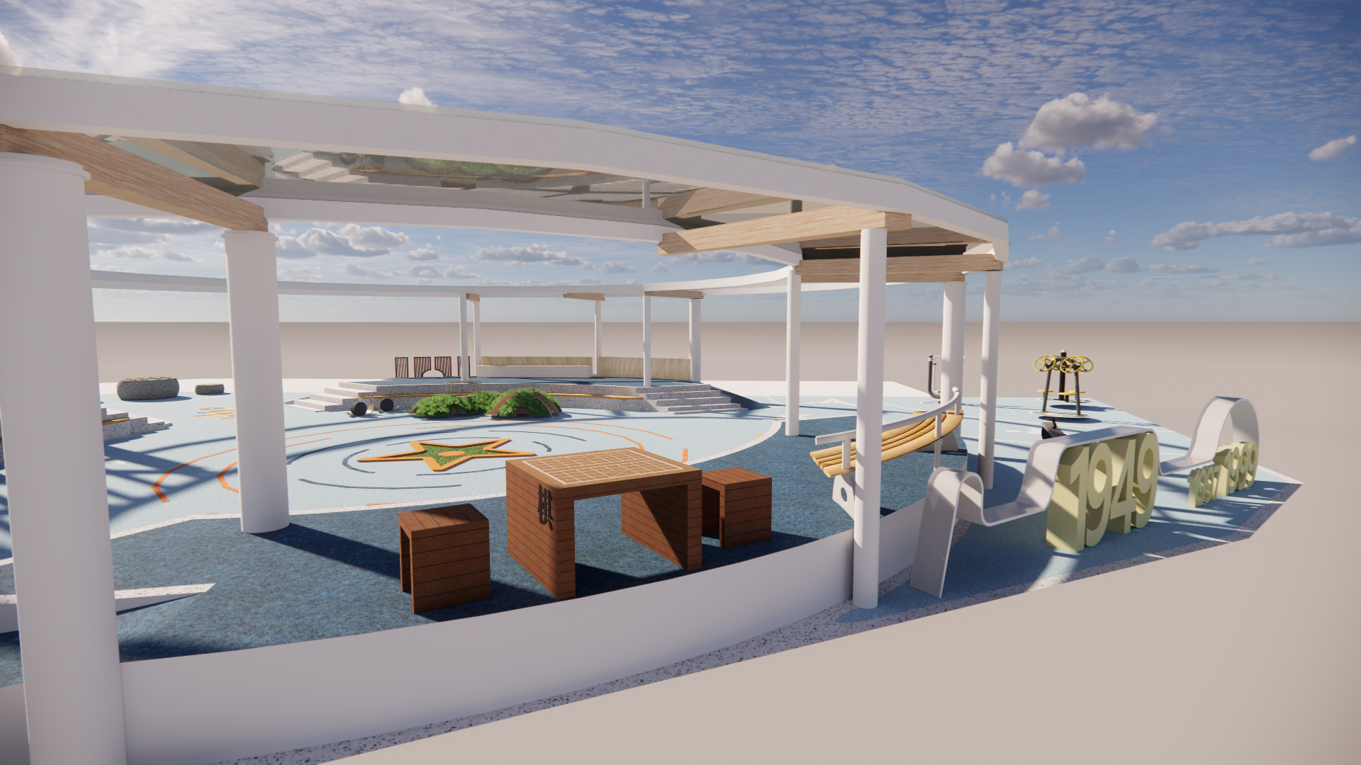 四川省彭州市老旧小区中央广场改造方案-5