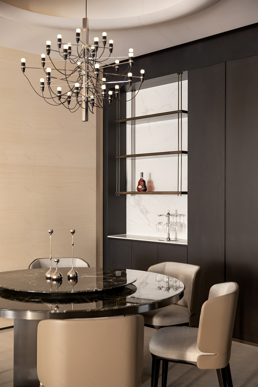 杭州富春壹号院660m²• 归于自在|品冠设计丨中国杭州-10